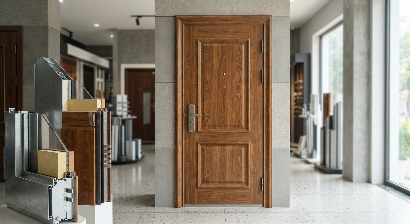 Ưu điểm nổi bật của cửa thép vân gỗ