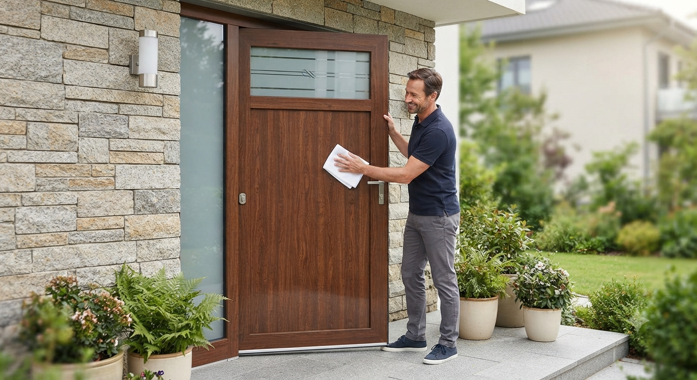 Cửa thép vân gỗ: Giải pháp hiện đại và quy trình bảo dưỡng đơn giản